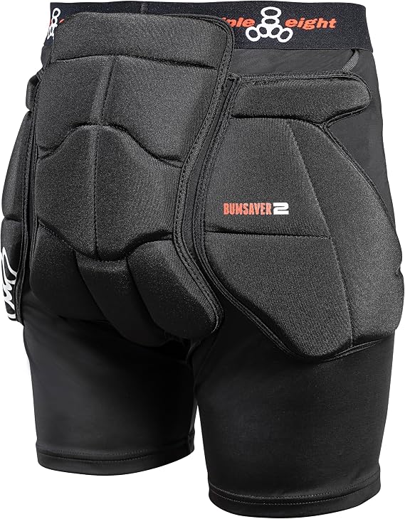 Triple Eight Bumsaver 2 Padded Shorts for Skateboarding, Snowboarding and Skiing