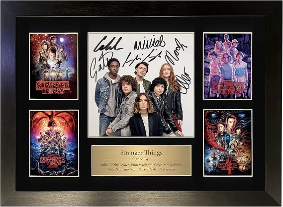 Autograph Poster Print Season 1, 2, 3, 4 Poster Display Signed A3 Printed Autograph Photo Picture Display No115, Black