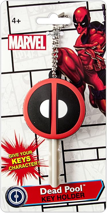 Marvel Deadpool Logo Soft Touch PVC Key Holder Multi-colored, 1"