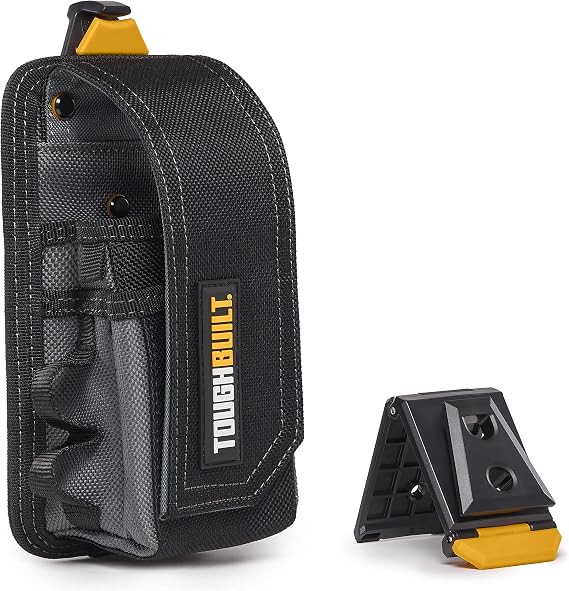 ToughBuilt ClipTech Series - Utility Pouch, Heavy-Duty Tool Pouch with Multiple Pockets, Secure Attachment & Storage for Jobsite Use