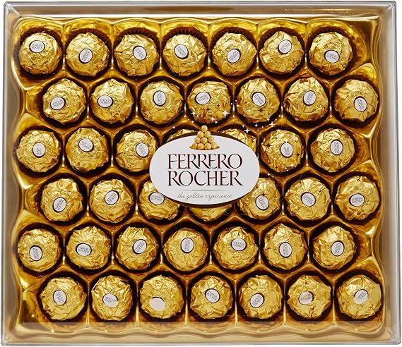 Ferrero Rocher Milk Chocolate Hazelnut Pralines, 525g