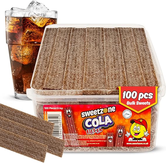 Sweetzone Cola Belts 100 Pcs 1.1kg