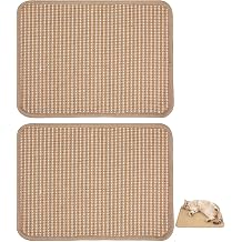 Rabbit Scratch Mat, Sisal Mat for Small Animals, Two Pack Rabbit Toys for Nail and Teeth Maintenance, Pet Scratch Mat for Cage Bedding and Furniture Protection, 40x30 cm