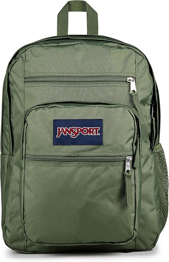 JANSPORT Big Student, Large Backpack, 15 inch laptop compartment, Cargo Green