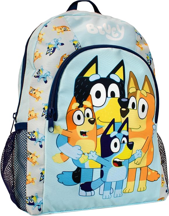 Bluey Bingo Backpack School Backpack Boy | Blue One Size