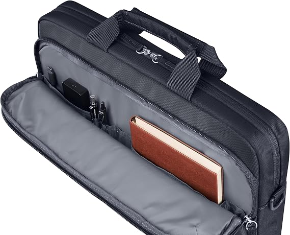 HP 14" Everyday Laptop Çantası, 600D Geri Dönüşümlü Polyester, 9L, Dolgulu Bölme, Su Geçirmez, Çıkarılabilir Omuz Askısı, Gri