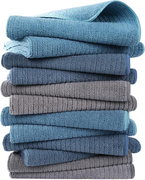 Polyte Terry Towel Microfiber Multipurpose 330 gsm, 16x28 in, 12 pcs