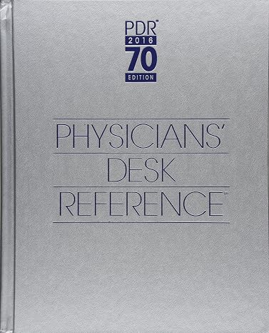 2016 Physicians' Desk Reference, 70th Edition Physicians' Desk Reference Pdr