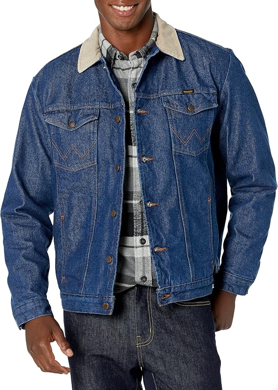 Wrangler Men's Cowboy Cut Western Lined Denim Jacket