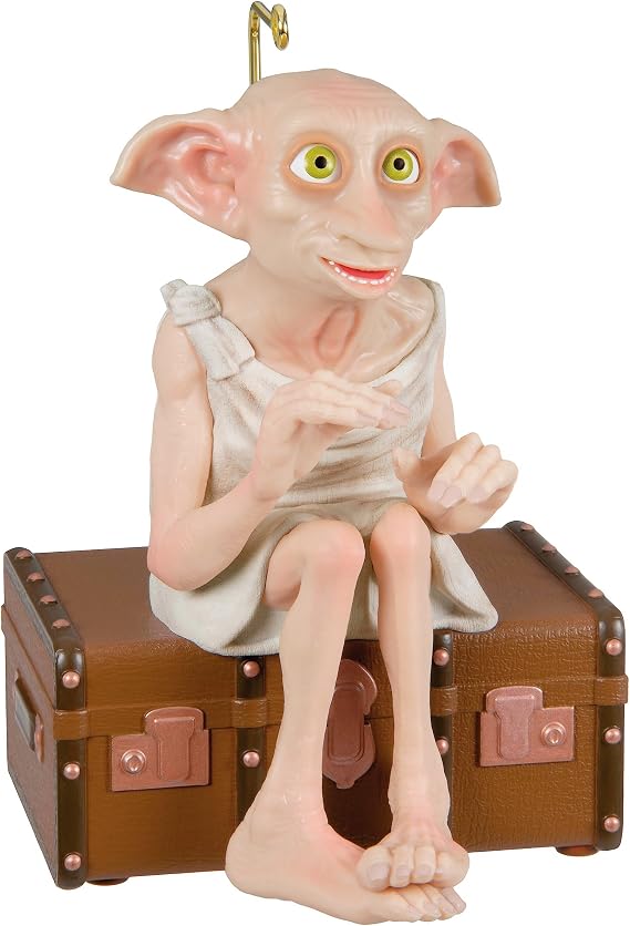 Hallmark Keepsake Christmas Ornament 2023, Harry Potter Ornament, Dobby The House-Elf with Sound and Motion, Gifts for Harry Potter Fans