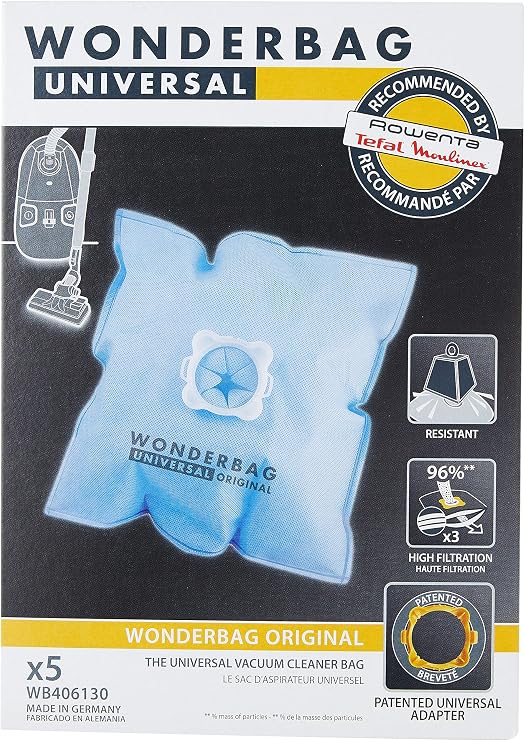 Rowenta Silence Force Wonderbag Universal Süpürge Toz Torbası / WB406130 - x5