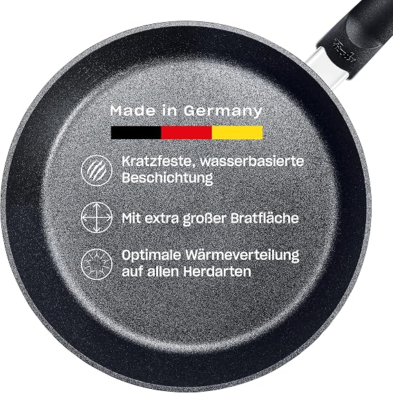 Fissler Adamant Comfort/Frying Pan 26 cm - Aluminium Pan Made in Germany Scratch-Resistant & Non-Stick Coating Robust Suitable for Induction Cookers