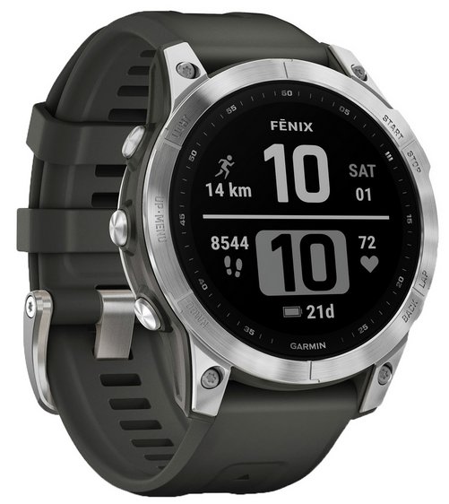 Garmin Fenix 7 Smart Watch - Silver & Graphite