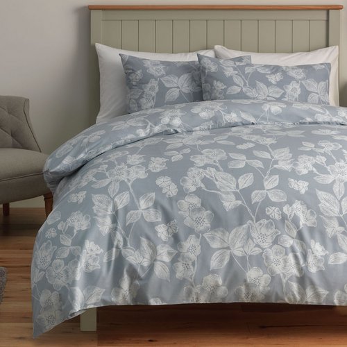 Argos Home Floral Blue & White Bedding Set - Single
