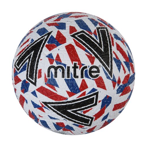 Mitre Street Size 5 Football - BlueRedWhite