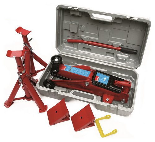 Hilka 2 Tonne Trolley Jack & Axle Stands